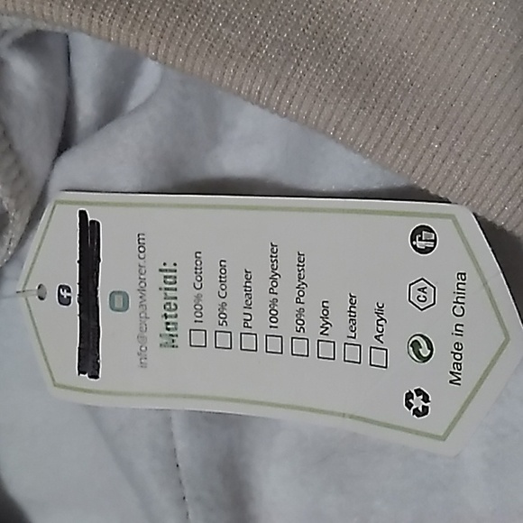 Expawlorer Pet Hoodie size Large tan, black, Red squares - Picture 4 of 6